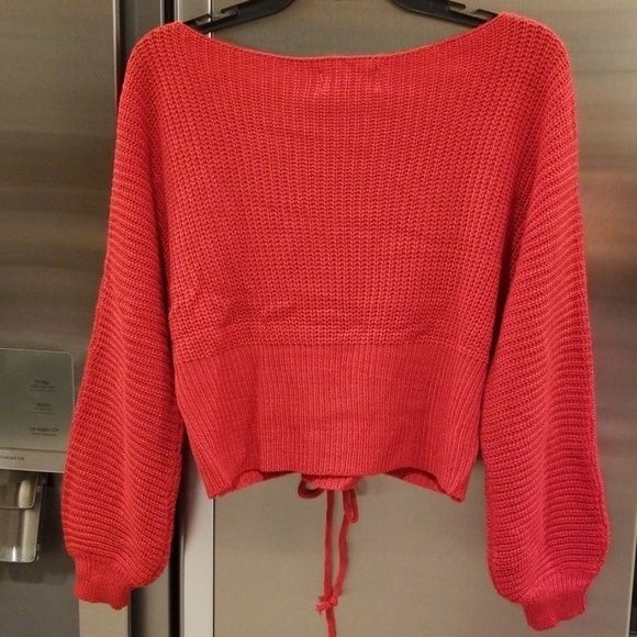 💕LF SEEK THE LABEL Chunky Corset Lace Up Sweater - Picture 4 of 8